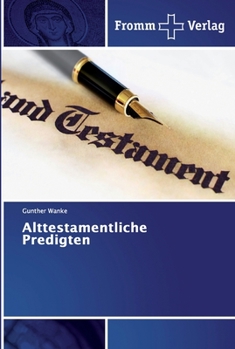 Paperback Alttestamentliche Predigten [German] Book