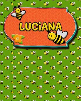 Paperback Handwriting Practice 120 Page Honey Bee Book Luciana: Primary Grades Handwriting Book K-2 Book