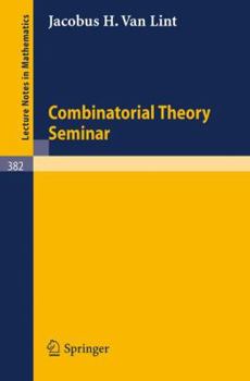 Paperback Combinatorial Theory Seminar Eindhoven University of Technology Book
