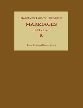 Paperback Hardeman County, Tennessee, Marriages 1823-1861 Book