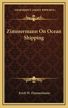 Hardcover Zimmermann on Ocean Shipping Book
