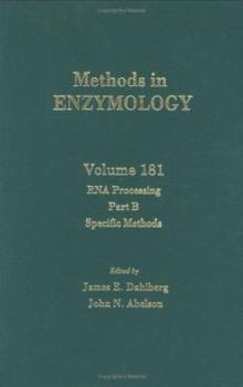 Hardcover RNA Processing Part B: Specific Methods Volume 181 Book