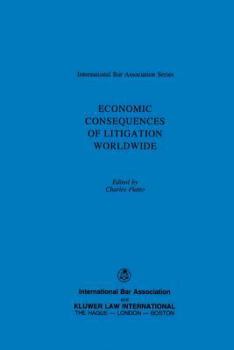 Hardcover Economic Consequences of Litigation Worldwide Book