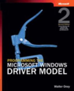 Paperback Programming the Microsoft Windows Driver Model [With CDROM] Book