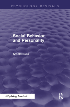 Hardcover Social Behavior and Personality Book