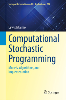 Hardcover Computational Stochastic Programming: Models, Algorithms, and Implementation Book