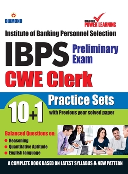 Paperback Institute of Banking Personnel Selection (IBPS) CWE Exam 2020 (CLERK), Preliminary examination, in English with previous year solved paper (&#2348;&#2 Book