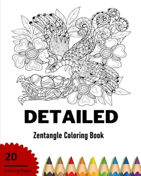 Paperback Detailed Zentangle Coloring Book