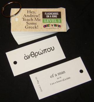 Cards Hey, Andrew! Teach Me Some Greek! Level 3, Flashcards on a Ring Book