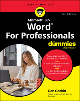 Paperback Microsoft 365 Word for Professionals for Dummies Book