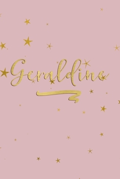 Geraldine: Personalized Journal to Write In Rose Gold Line Journal