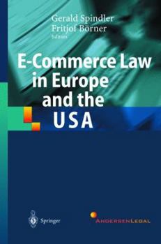 Paperback E-Commerce Law in Europe and the USA Book
