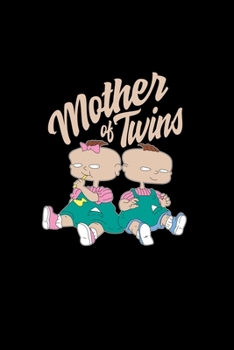 Mother of twins: 6x9 TWINS | lined | ruled paper | notebook | notes