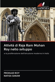 Paperback Attività di Raja Ram Mohan Roy nello sviluppo [Italian] Book