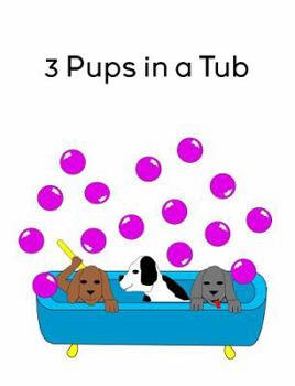 Paperback 3 Pups in a Tub (The Single Sound System of Learning to Read) Book