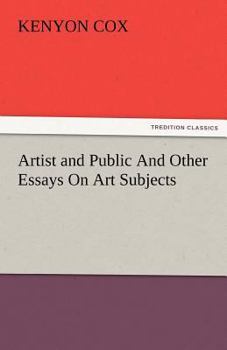 Paperback Artist and Public and Other Essays on Art Subjects Book