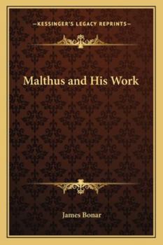 Paperback Malthus and His Work Book