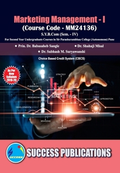 Paperback Marketing Management - I(S.Y.B.Com, S.P. College, Sem.-IV) Book
