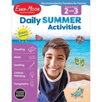 Paperback Daily Summer Activities Moving from 2nd to 3rd Gr Book