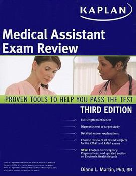 Paperback Kaplan Medical Assistant Exam Review Book