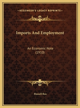 Imports And Employment: An Economic Note