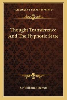 Paperback Thought Transference And The Hypnotic State Book