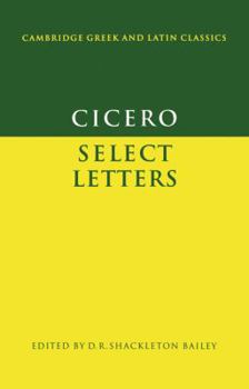 Paperback Cicero: Select Letters Book
