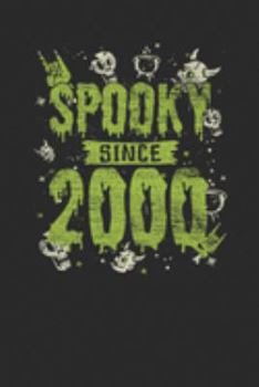 Spooky Since 2000: Graph Paper Notebook – Birthday Gift or Happy Halloween Gift for Women, Men, Kids and Teacher