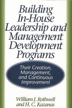 Hardcover Building In-House Leadership and Management Development Programs: Their Creation, Management, and Continuous Improvement Book