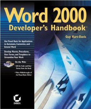 Paperback Word 2000 Developer's Handbook Book