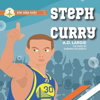 Paperback Steph Curry Kids Book: I Can Read Books Level 1 [Large Print] Book