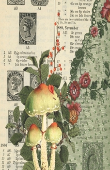 Paperback Dot Grid Journal Notebook: Mushroom Ephemera Morel - Bullet Planner Book - Dotted Grid - 5.5 X 8.5" 120 Pg - DIY Weekly Spread - Organizer - Habi Book