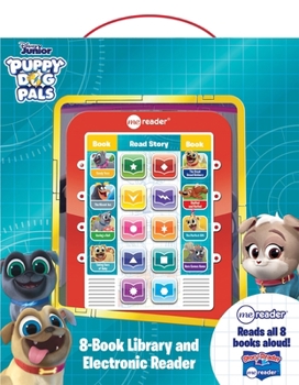 Hardcover Disney Junior Puppy Dog Pals: Me Reader 8-Book Library and Electronic Reader Sound Book Set [With Battery] Book