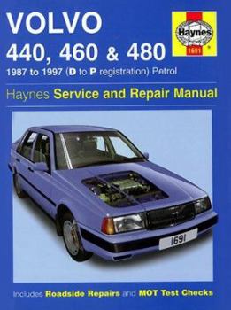 Hardcover Volvo 440, 460 and 480 Service and Repair Manual: 1987-1997 Book