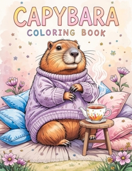 Capybara Coloring Book: Cozy Days Capy - Cute and Adorable Stress Relief for Adults, Color Me Relaxed with Mindful and Fun Animal Art