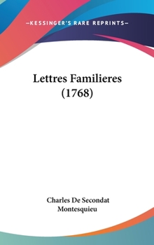 Hardcover Lettres Familieres (1768) Book