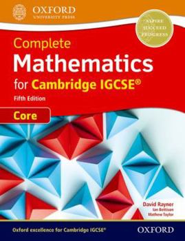 Paperback Cie Complete Igcse Core Mathematics 5th Edition Book: With Website Link Book