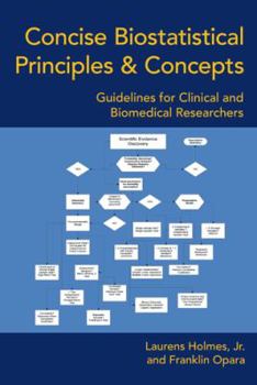 Hardcover Concise Biostatistical Principles & Concepts: Guidelines for Clinical and Biomedical Researchers Book