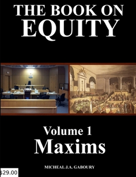 Paperback The Book on Equity Vol. Maxims Book