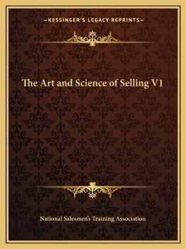 Paperback The Art and Science of Selling V1 Book