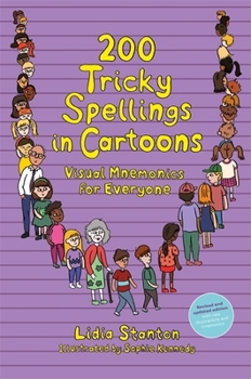 Paperback 200 Tricky Spellings in Cartoons: Visual Mnemonics for Everyone - Us Edition Book
