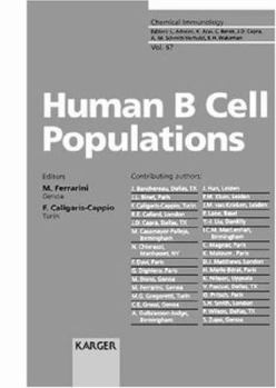 Hardcover Human B Cell Populations (Chemical Immunology) Book
