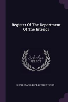 Register of the Department of the Interior