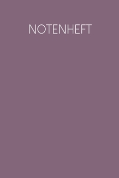 Notenheft: Notenheft für Schüler und Studenten | Motiv: Lila (German Edition)