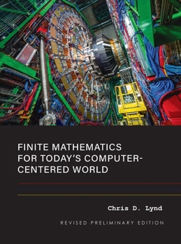 Hardcover Finite Mathematics For Today's Computer-Centered World Book