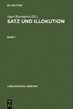 Hardcover Satz und Illokution [German] Book