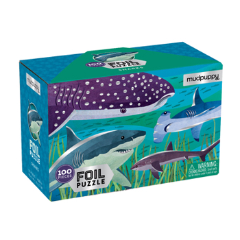 Toy Sharks Foil Puzzle Book