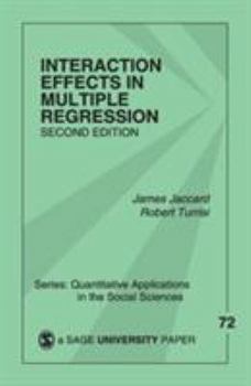 Paperback Interaction Effects in Multiple Regression Book