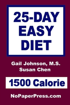 Paperback 25-Day Easy Diet - 1500 Calorie Book