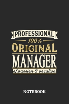 Professional Original Manager Notebook of Passion and Vocation: 6x9 inches - 110 graph paper, quad ruled, squared, grid paper pages • Perfect Office Job Utility • Gift, Present Idea